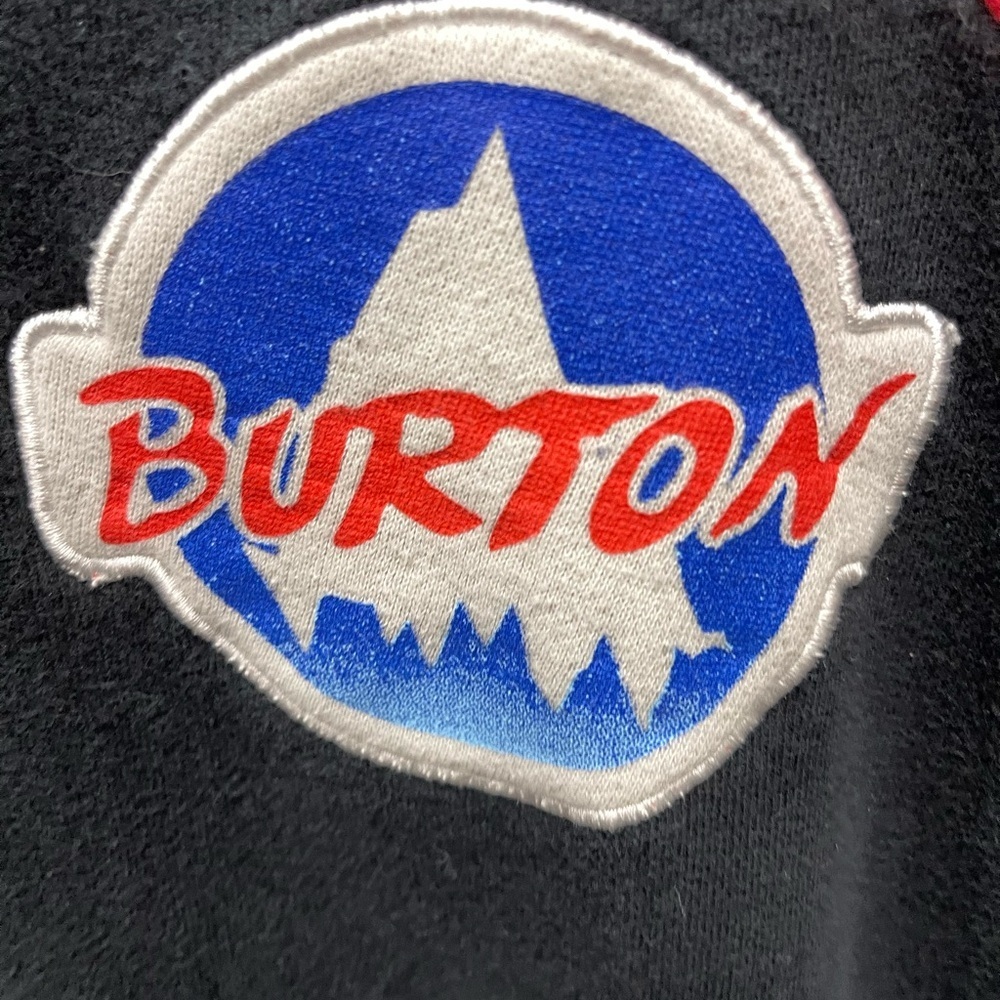 vintage Burton Black Hoodie with Red and Blue Logo - Picture 4 of 6